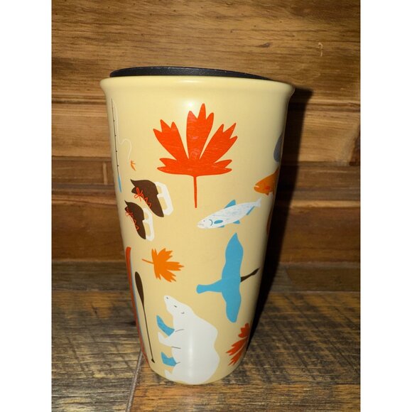 Starbucks Canada Canadian Themed Coffee / Tea Ceramic Mug 12 oz - Picture 4 of 7